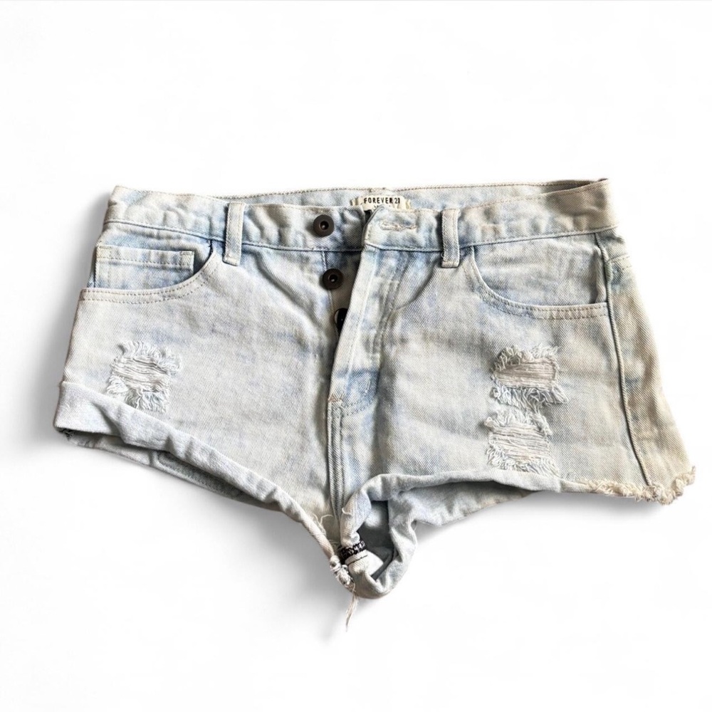 Light Blue Denim Shorts